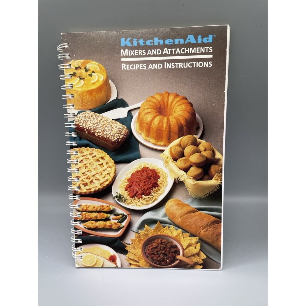 Vtg 1989 KitchenAid K5SS KSM5 Mixersโ and Attachments Recipes and Instructions